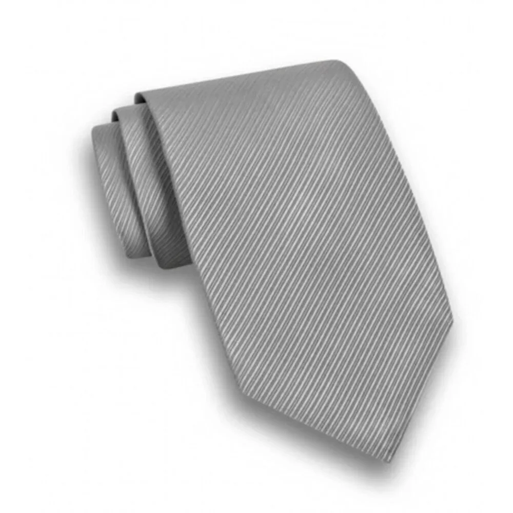 David Donahue Silk Tie Black White Stripe Twill Italian Made Classic $135 New